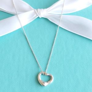 Peretti 16mm open heart pendant necklace